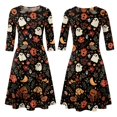 thumbnail image 5 of Womens Halloween Dress Pumpkin Skeleton Ghost Funny Scary Quick-Dry Lightweight Retro Halloween Clothing, 5 of 7