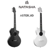Natasha Solar System Asteroid Carbon Fiber 38-inch Folk Guitar. Premium guitar case and fretboard cleaning cloth.