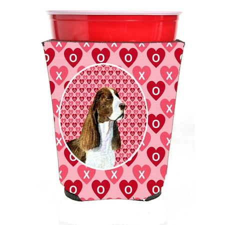Springer Spaniel Hearts Love Valentine's Day Ultra Beverage Insulators for slim cans SS4513MUK