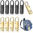 thumbnail image 1 of 10 Replacement Zipper Pull Tabs, Metal Zipper Pull Head, 1 of 1