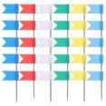 thumbnail image 1 of Shisuyan 100 Pcs Piquets Décoratifs Colorés Réutilisables pour Drapeaux, 1 of 8