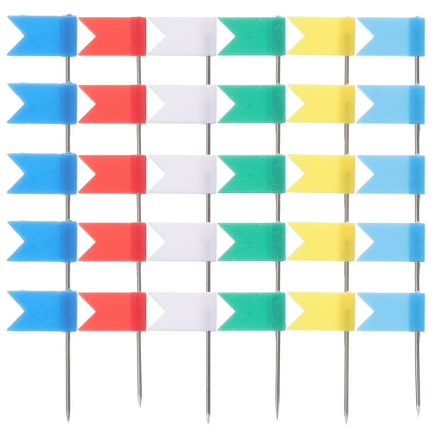 Chinchetas decorativas de colores para manualidades, 100 unidades, reutilizables, para mapas