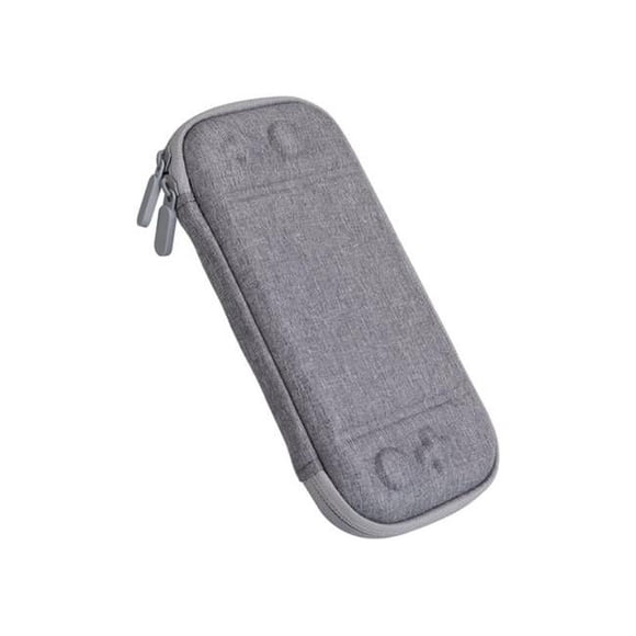 Fresh Fab Finds FFF-GPCT3528 Carrying Case with Nintendo Switch EVA Hard Shell Console Storage Bag Pouch Case with 10 Game Catridge Slots, Gray - Unisex