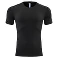 thumbnail image 1 of Ramiter T-Shirt pour Hommes Grande Taille Col Rond Manches Courtes (Noir, 3TG), 1 of 4