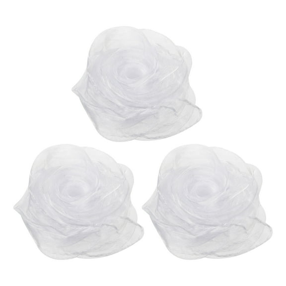 Uxcell 3 Pcs Dance Scarves 28" x 28" Juggling Scarves for Play Magic Music, White