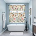 thumbnail image 3 of Mushroom Kitchen Curtains Sets for Windows 36 Inch Length, Vintage Botanical Elegant Spring Floral Rod Pocket Window Treatments Tier Curtains and Valances Set for Bedroom/Bathroom, 3 of 8