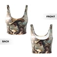 thumbnail image 6 of Sports Bras for Women Workout Tank Tops, Western Cowboy Snake Ram Skull Running Vest with Removable Cups, 6 of 7