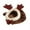 Brown, variant on Matoen12 Removable Mini Hamster Nest for Autumn Winter, Thick Plush Enclosed Cozy Bed Pet Warm House Cute Nest Cage for Small Animal Hamster Parrot Hedgehog Squirrel, 1 Pack, L 10"x10"x6.3", White