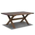thumbnail image 2 of Grain Wood Furniture Cascais 72" Rectangular Table with Trestle Base in Brown Oak Top and Base, 2 of 5