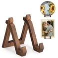 thumbnail image 1 of 2 pack Plate Display Stand, 6 Inch Plate Holder for Displaying, Decorative Picture Frame Dish Photo Plaque Platter Wood Stand, 1 of 5