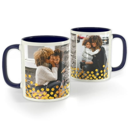 Logo Photo Mug - Blue Photo Mug 11 oz