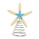 thumbnail image 3 of Adorno de estrella de resina coleccionable para la parte superior del árbol de Navidad, acento de temporada Estrella de mar, 3 of 9