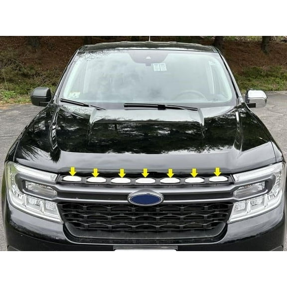 QAA part SG62310 is a 7 piece Stainless Steel Top Grille Insert Trim that is compatible with Ford Maverick 2022-2024