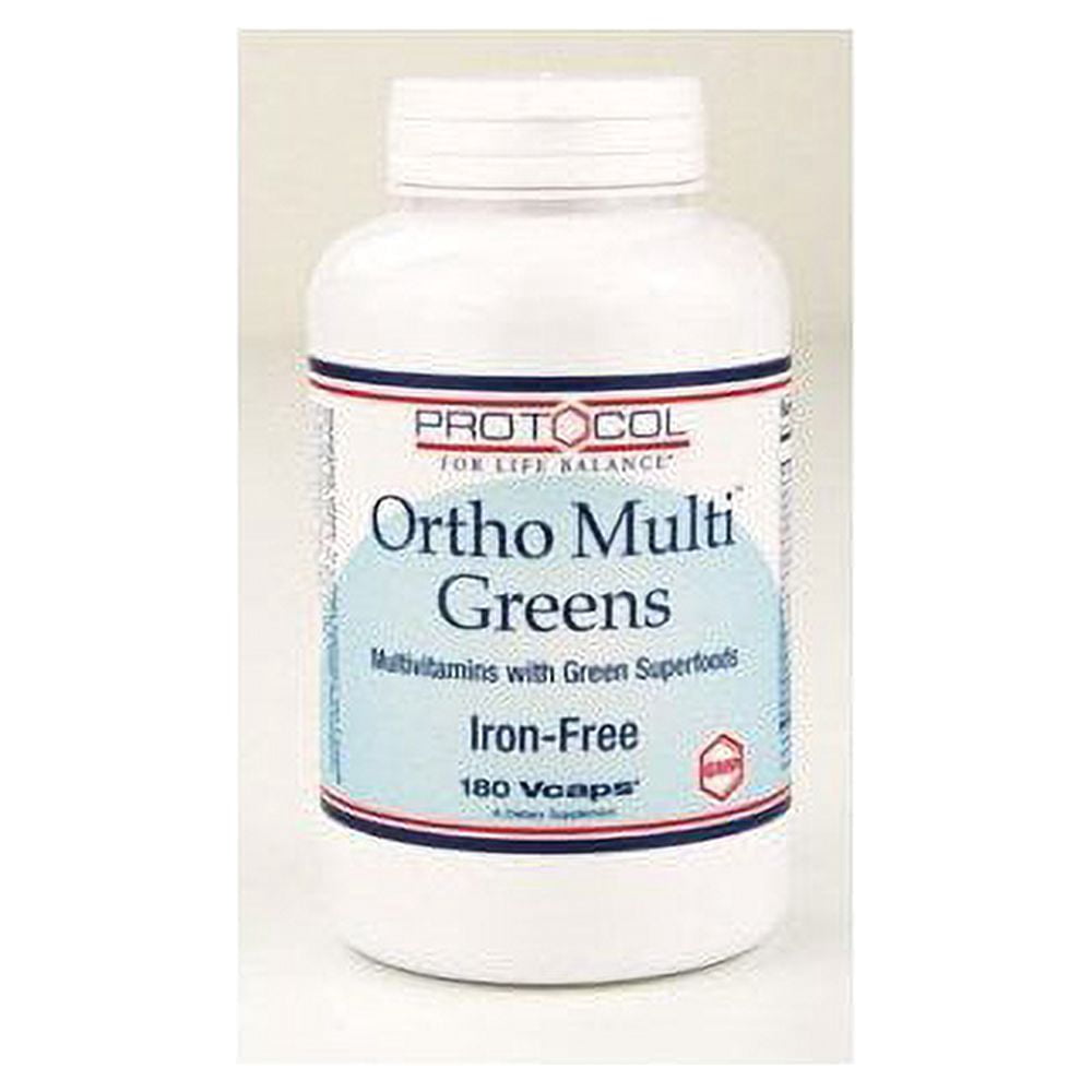 Protocol Ortho Multi Greens - Multivitamin, Multimineral - 180 Veg Caps
