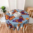 thumbnail image 2 of Butterfly Tablecloth Round Table Cloths 60 Inch Wrinkle Resistant Picnic Table Covers Washable Polyester for Holiday Kitchen Party Picnic, 2 of 6