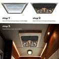 thumbnail image 7 of XYZCANDO Mushroom RV Skylight Shade RV Window Cover Foldable Blackout Window Cover Winnebago Black Out Shade for Window RV Vent Shade Velcro RV Accessories Sun Blackout Fabric for Camper Black, 7 of 7