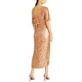 thumbnail image 2 of Theia womens  Jade Draped High Low Gown, 16, 2 of 3