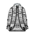 thumbnail image 3 of Boho Tribal Fashion Backpack - 17" Heavy Duty Oxford Fabric, Roomy College Daypack, Water-Resistant Vintage Print for Campus Essentials, 3 of 6
