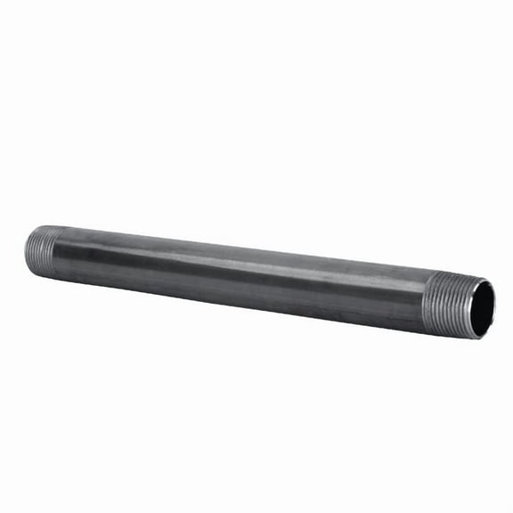 STZ Coda 1/2 in. D X 14 in. L Black Steel Pre-Cut Pipe