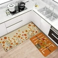 thumbnail image 2 of Faptoena Fall Thanksgiving Kitchen Rugs Set of 2,Home Sweet Home Sunflowers Farmhouse Floor Mats and Rugs Non Skid Washable for Kitchen Home Decor (17""x47""+17""x30""), FKM123, 2 of 7