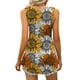 thumbnail image 5 of ICHUANYI Clearance Fashion Women's Summer V-Neck Sleeveless Print Casual Tank Top Blouse(Yellow, XXL) ICHUANYI WER2023080700335, 5 of 7