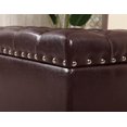 thumbnail image 4 of Nathaniel Home Brantley Bonded Leather Storage Ottoman, Brown, 4 of 8