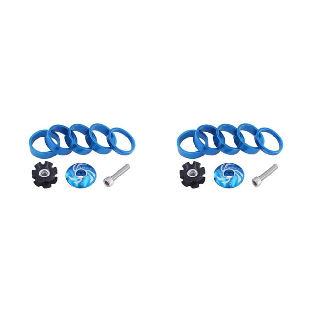 Greeniant CANSUCC 8 piezas/Kit aleación bicicletas auriculares espaciador portátil Universal resistente reemplazable ciclismo lavadora rojo Type3 NO3