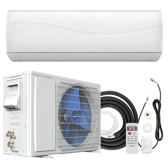 Gymax 12000 BTU Mini Split Air Conditioner & Heater 17 SEER2 208-230V Ductless Inverter AC Unit