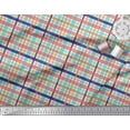 thumbnail image 2 of Soimoi Cotton Duck Fabric Plaid Check Print Fabric by The Yard 42 Inch Wide, 2 of 3