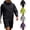 17# Black, variant on Men's 2 Piece Outfits Hooded Full Zip Jacket and Shorts Set Elastic Waist Quick Dry Windbreaker Outdoor Tracksuit Black XL