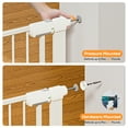 thumbnail image 2 of Mutak Baby Safety Gate, Baby Gates for Top Stairs Doorway, 29.5''- 40.6''Wide, High 36" , Pressure Mount, White, 2 of 11