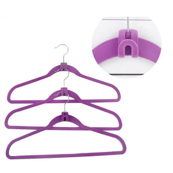 WRISTBIQUE 20Pcs Space Saving Cascading Hangers Flocking for Organising Clothes in Home