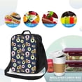 thumbnail image 4 of Honeii Sloth with Donuts Print Insulated Lunch Bag, Reusable Lunch Box for Adult, Leakproof Cooler Bag for Work Office Travel Picnic, 4 of 7