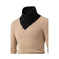 thumbnail image 5 of Men's Slim Fit Ribbed Knit Sweater with Zip Shawl Collar Casual Pullover Top, 5 of 7