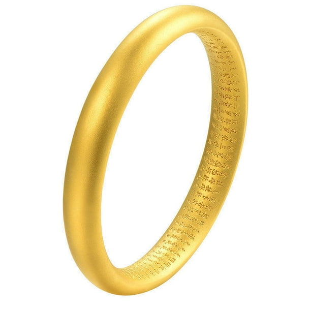 Brazalete Gold Placer Solid para mujer, 60 mm de diámetro