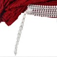 thumbnail image 1 of Head Wrap Fashionable Breathable Pearl Embellished Tassel Headband for Women Daily Decorations Muslim ProductsWine Red, 1 of 3
