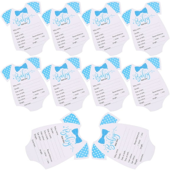 Raindrops 10 Pcs Come Gender Reveal Card Baby Mother 15.60X12.70X0.10CM