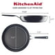 thumbnail image 2 of Sartén KitchenAid, dura, anodizada, antiadherente, 31 cm, color negro ónice, 2 of 9