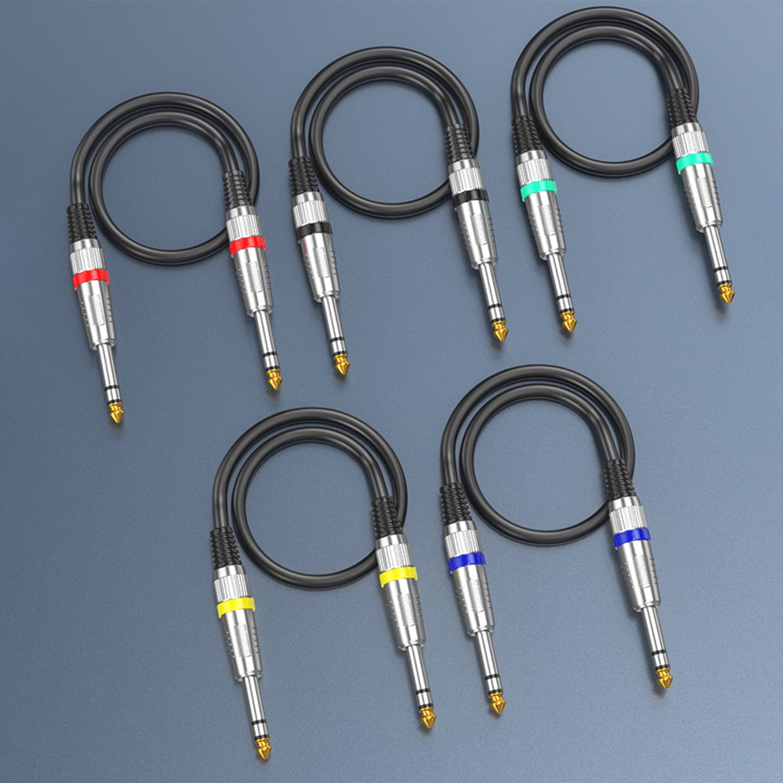Professional 6.35mm Male to Male Stereo Cable Amplifier Guitar Connection Cord for Amplifiers, Mixer, Guitars