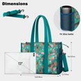 thumbnail image 5 of Teacher Tote Bag,German Shepherd Dog and Flower Teacher Utility Tote Bag,Large Work Tote Bags for Women with Multiple Pockets,Top Zipper Closure,13.8x10.6x6.7 Inch, 5 of 5
