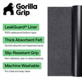thumbnail image 2 of GORILLA GRIP LeakGuard Under Sink Mat, Waterproof Shelf Liner, Non-Adhesive, 24x30 Charcoal, 2 of 9