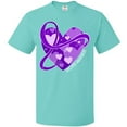 thumbnail image 3 of Inktastic Epilepsy Awareness Purple Ribbon Around Heart T-Shirt, 3 of 5