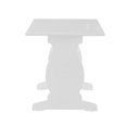 thumbnail image 4 of Riverbay Patio Wood White Breakfast Corner Nook Table Booth Bench Dining Set, 4 of 17