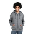 thumbnail image 3 of ororo Heated Fleece Hoodie for Men and Women with Battery, Unisex Heating Zip-Up Hoodie Jacket (Flecking Gray, 2XL), 3 of 9