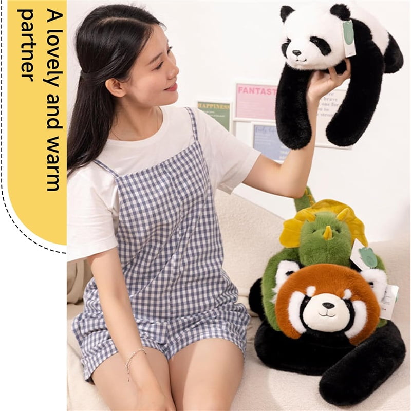 65cm Weighted Plush Animals for Kids & Adults - Panda Teddy Bear Dinosaur Stuffed Toys, Hugging Pillow for Anxiety Relief & Sleep Support