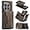 Brown, variant on for Oneplus 1+ 9 Pro Phone Case, Strong Magnetic Detachable Card Holder, Full Protection Business Back Cover, Shell with Soft Lining, Coin Purse with Stand Function