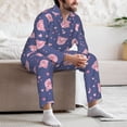 thumbnail image 5 of Mens Pajamas Set, Cute pig Button Down Long Sleeve Loungewear Sleepwear Pjs sets for Men, 5 of 5