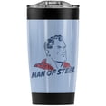 thumbnail image 1 of Superman The Man Stainless Steel Tumbler 20 oz Coffee Travel Mug/Cup, Vacuum Insulated & Double Wall with Leakproof Sliding Lid | Great for Hot Drinks and Cold Beverages, 1 of 7