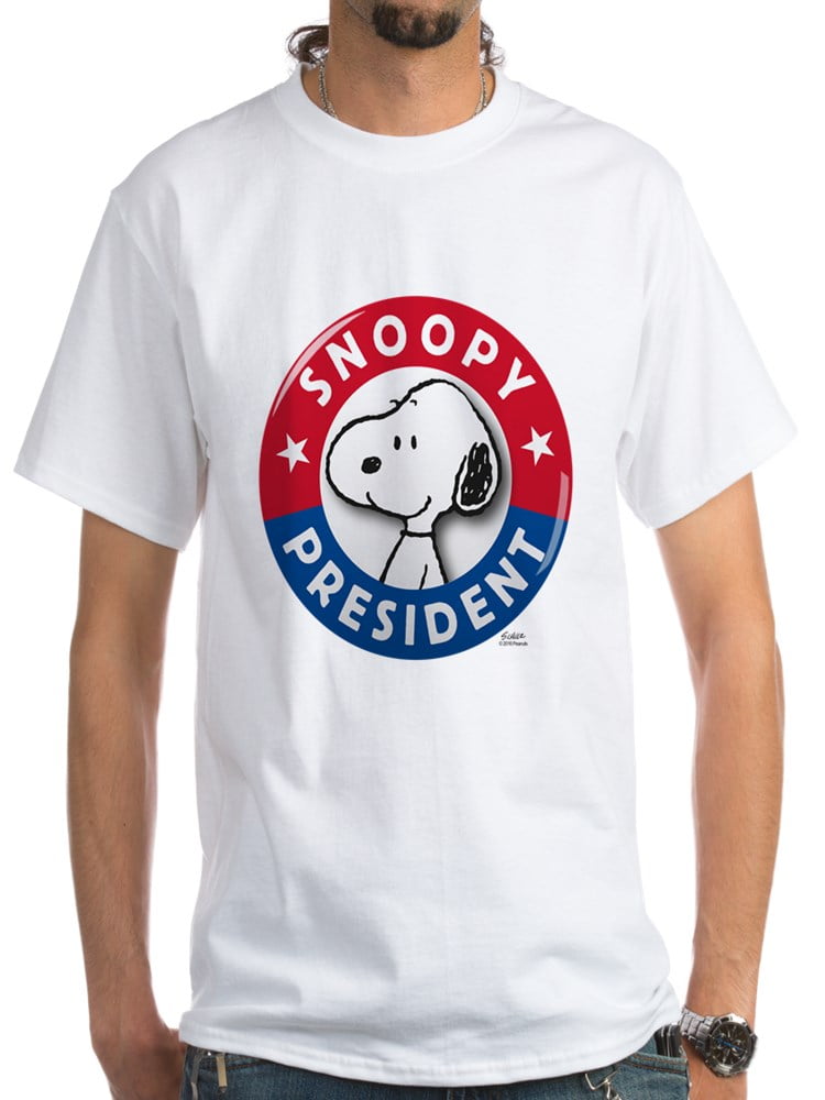 CafePress Peanuts Snoopy For President TShirt Men's Classic T