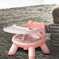 thumbnail image 4 of Silla de comedor para bebé, silla de alimentación cómoda para bebés con sonido de silbato, asiento de comedor y alimentación ños pequeños para uso en interiores y exteriores Rosado Sunnimix Asiento de comedor para niños pequeños, 4 of 8
